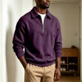 thumbnail image 1 of Daweinan Men's Quarter Zip Pullover Sweatshirt Loose Fit Long Sleeve Relaxed Fit Casual Athletic Top for Daily Wear Outdoor Work Sports, 1 of 5