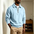 thumbnail image 1 of Daweinan Men's Quarter Zip Pullover Sweatshirt Loose Fit Long Sleeve Relaxed Fit Casual Athletic Top for Daily Wear Outdoor Work Sports, 1 of 5