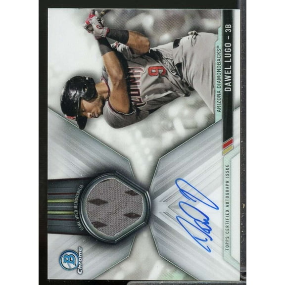 Dawel Lugo Rookie Card 2017 Bowman Chrome Autograph Relics #CARDL