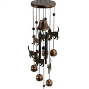Dawhud Direct 27" H Cat Wind Chimes - Unique Kitten Memorial Outdoor Decorations and Garden Decor - Perfect Cat Lover Gift for Women, Mom, Grandma - Unisex Windchime with Cats