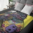 thumbnail image 1 of Dawhud Direct Dean Russo Savvy Lab Super Soft Plush Fleece Throw Blanket, 1 of 3