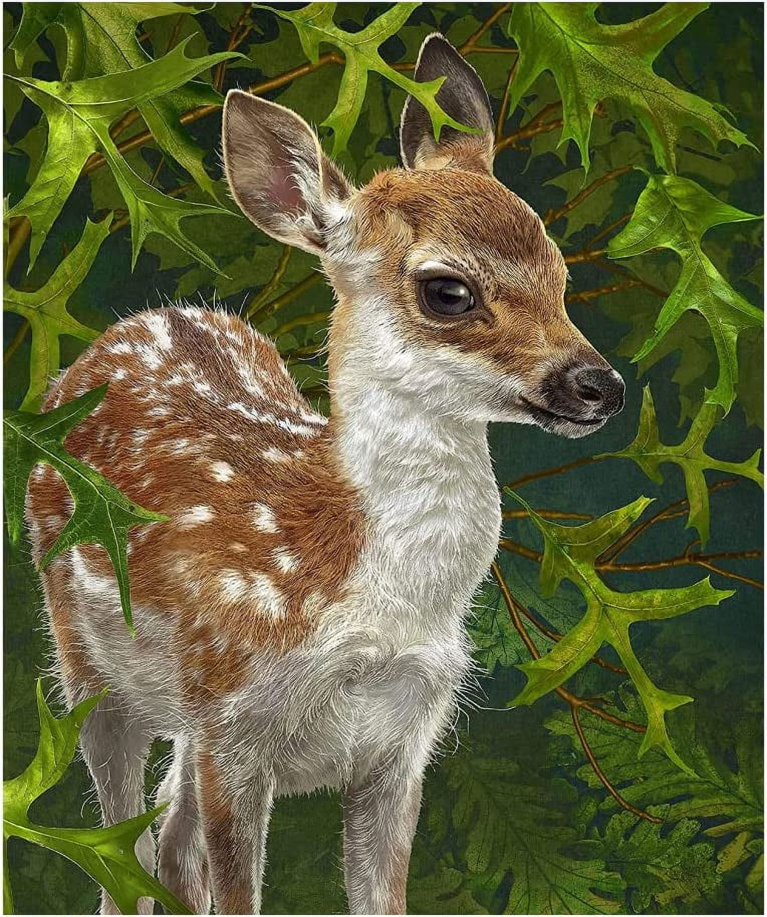 Forest Fawn Kids Full Size Fleece Blanket
