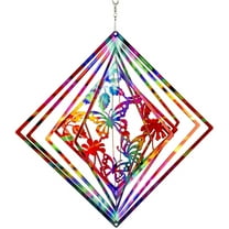 Dawhud Direct Kinetic 3D Butterfly Wind Spinner, Metal Outdoor Garden and Patio Laser Cut Decoration