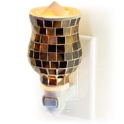 Dawhud Direct | Mosaic Glass Plug-in Fragrance Wax Melt Warmers (Radiant Sienna)
