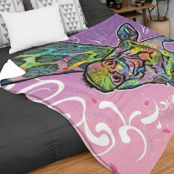 Dawhud Direct Super Soft Full/Queen Size Plush Fleece Blanket by Dean Russo, 75" x 90"