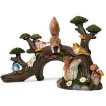Dawhud Direct Vp Home Birds and Squirrels Bonsai Tree Solar Powered Led Outdoor Decor Garden Light