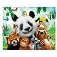 thumbnail image 1 of Dawhud Direct Zoo Animals Super Soft Plush Fleece Throw Blanket, 1 of 5