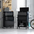 thumbnail image 1 of Dawmilon 8-Drawer Rolling Tool Chest with Wheels, Detachable Metal Tool Storage Cabinet, Lockable Garage Tool Cart, Black, 1 of 7