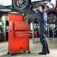 thumbnail image 1 of Dawmilon 8-Drawer Rolling Tool Chest with Wheels, Detachable Metal Tool Storage Cabinet, Lockable Garage Tool Cart, Red, 1 of 8