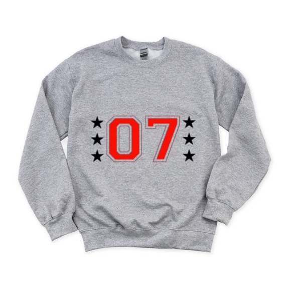 Dawn 07 Bold Graphic Retro Numbered Design Tee Cool Unique Art Modern Sweatshirt, for men & women, up to size 5XL