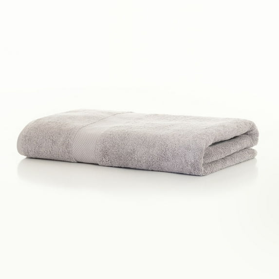 Dawn 100% Cotton Oversized Bath Sheet, Gray, Supersoft 30" x 60" Bathroom Towel , For House, Dorm, Apartment, Spa, Gym and More
