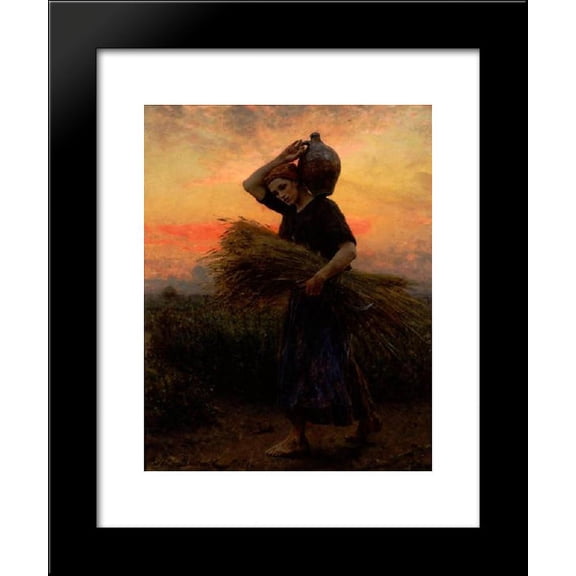 Dawn 20x24 Framed Art Print by Jules Breton