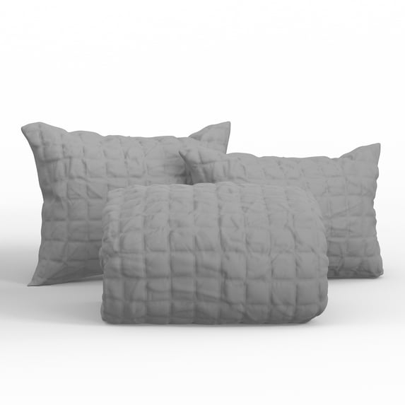 Dawn 3-Piece Duvet Set in Alora Gray, King Size, Duvet with Sham(s), Supremely Soft, Cloudlike Sleep