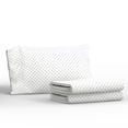 thumbnail image 1 of Dawn 3-Piece Sustainability Sheet Set, Midnight Polka Dot, Twin XL Size, Soft 90 GSM Microfiber, 60% Recycled, 1 of 7