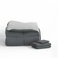 thumbnail image 1 of Dawn 4-Piece Light Gray Solid Print Bed-in-a-Bag, Twin-XL, 1 of 6