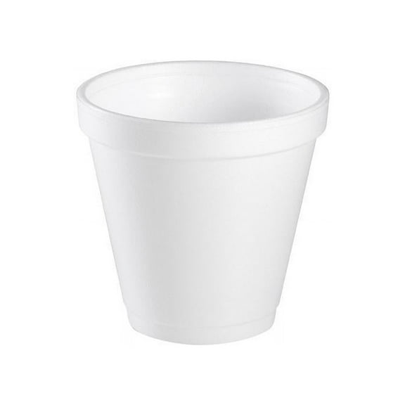 Dart Foam Drink Cups, 4 oz, 50/Bag, 20 Bags/Carton