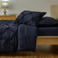 thumbnail image 1 of Dawn 5-Piece Pleated Washed Navy Bed in a Bag, Twin/Twin XL, 1 of 6