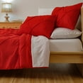 thumbnail image 1 of Dawn 7-Piece Bed-in-a-Bag Comforter Set in Kiss Pleat Red, Full Size, Soft, Durable and Easy Care, 1 of 6