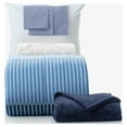 thumbnail image 1 of Dawn 7-Piece College Dorm Bedding Bundle in Preston Navy, Twin XL Comforter Set, Sheets, Pad, Pillow & Blanket, Stripes in Shades of Blue, 1 of 6