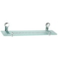 thumbnail image 1 of Dawn 9310-SN 24" Button Series Solid Brass Bathroom Shelf in Satin Nickel, 1 of 2