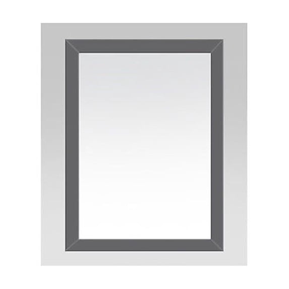 Dawn AAM2230-03 Dark Grey Solid Wood Framed Mirror - 22 W x 1 D x 30 H in.