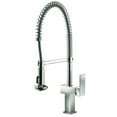 thumbnail image 1 of Dawn AB53 3498BN Single-Lever Pull-Down Kitchen Faucet, Brushed Nickel, 1 of 1