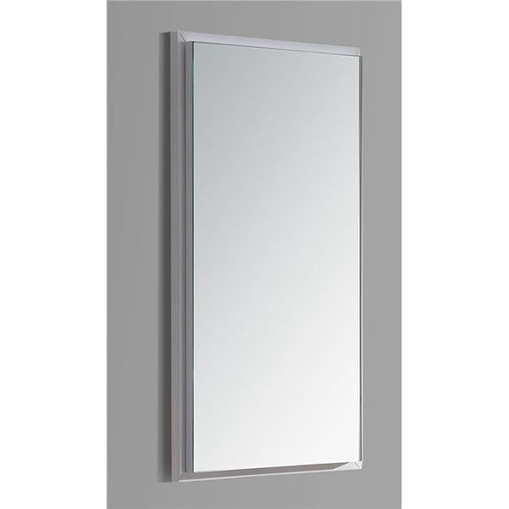 Dawn AMJWMC150527 Jenney Series Mount Medicine Mirror Cabinet with One Glass Shelf, White