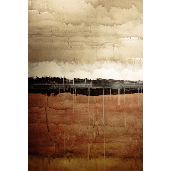 Dawn Abstract Painting In Brown And White . by TheProcess / Design Pics