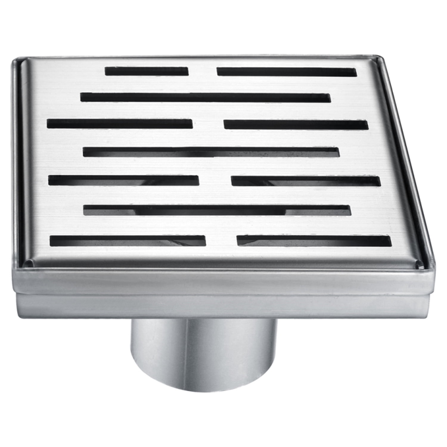 Dawn Stainless Steel Square Shower Drain with Satin Finish
