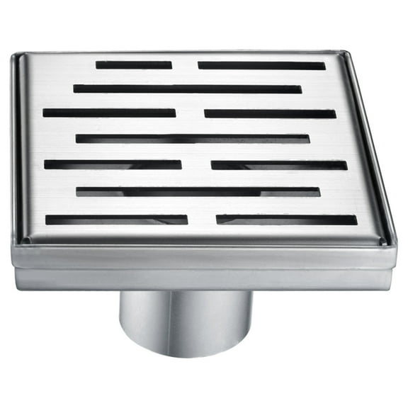 Dawn Amazon River Series - Square Shower Drain 5"L, 14G
