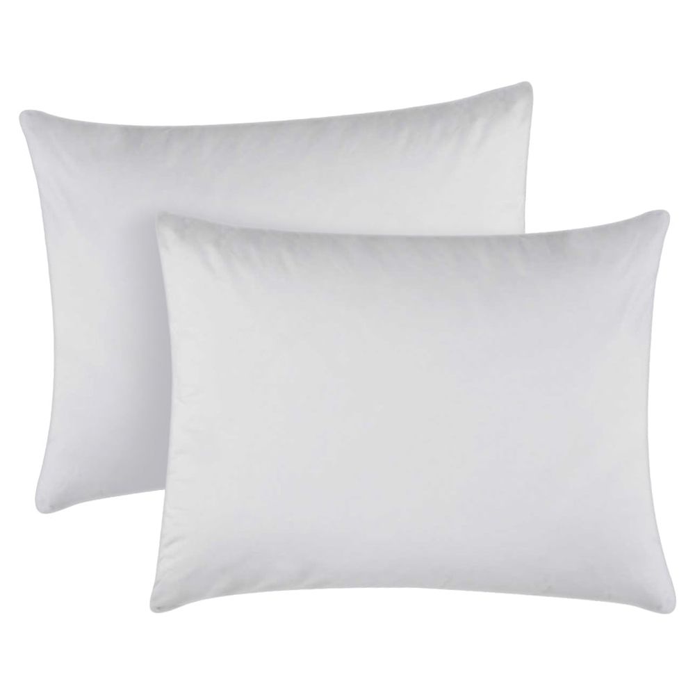 Dawn Basics Bed Pillows | 2-Pack | Standard Size (20" x 26") ,Standard Size, Extra-Fluffy, Hypoallergenic, USA Made for Side, Back or Stomach Sleepers - image 1 of 7
