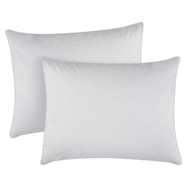 Dawn Basics Bed Pillows | 2-Pack | Standard Size (20" x 26") ,Standard Size, Extra-Fluffy, Hypoallergenic, USA Made for Side, Back or Stomach Sleepers