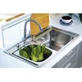 thumbnail image 1 of Dawn CH368 Drop In Satin Stainless Steel Kitchen Sink, 1 of 3