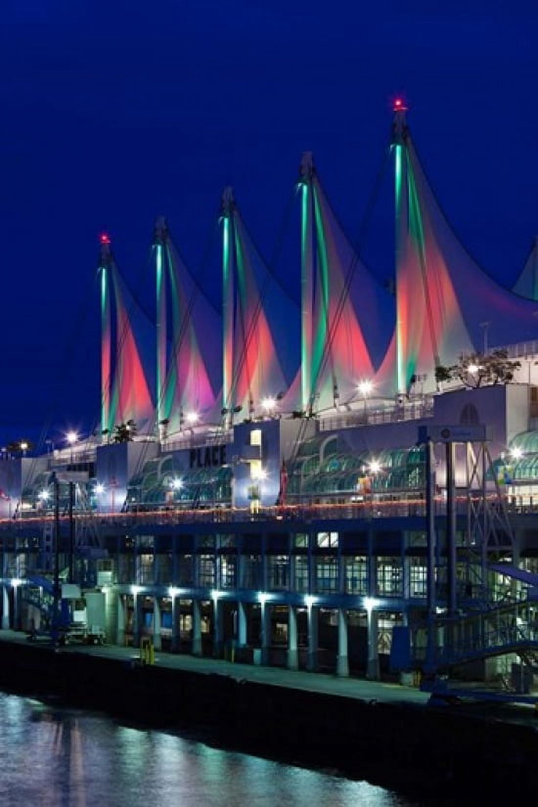 Dawn Canada Place Vancouver British Columbia Canada Canvas Art - Walter Bibikow DanitaDelimont (19 x 29)