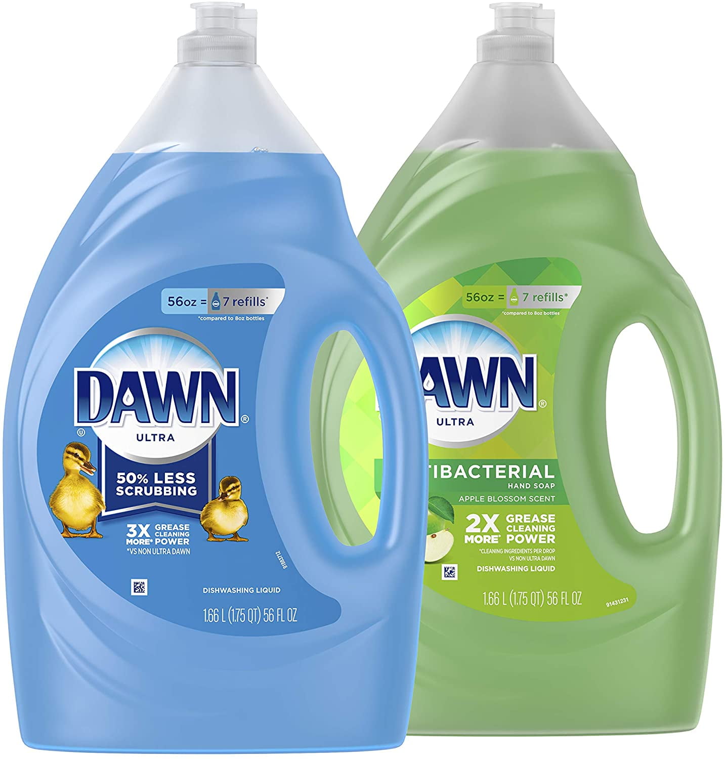 Dawn Ultra Antibacterial Dish Soap, Dishwashing Liquid, Apple Blossom  Scent, 38 oz
