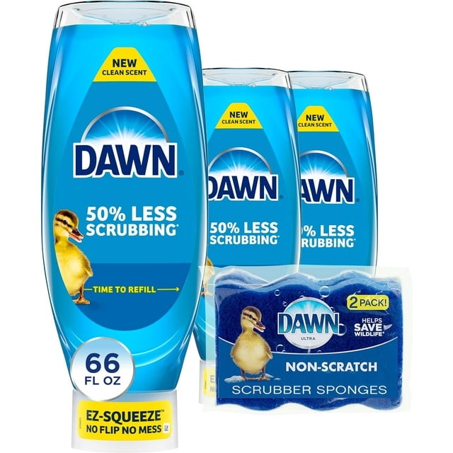Dawn Dish Soap Squeeze Bottle, EZSqueeze Dawn Dishwashing Liquid, Dawn