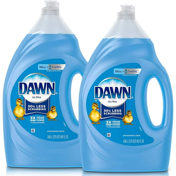 Dawn Dish Soap Ultra Dishwashing Liquid, Dish Soap Refill, Original Scent, 56 Fl Oz (Pack Of 2)