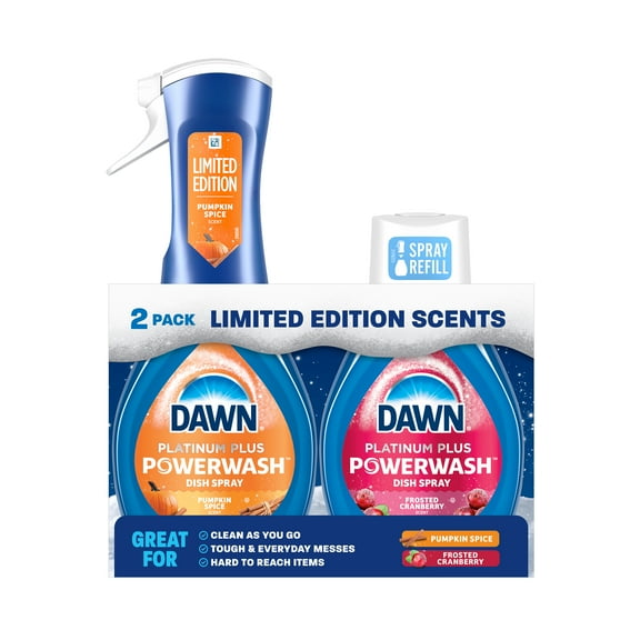 Dawn Powerwash Dish Spray with Pumpkin Starter Kit and Cranberry Refill