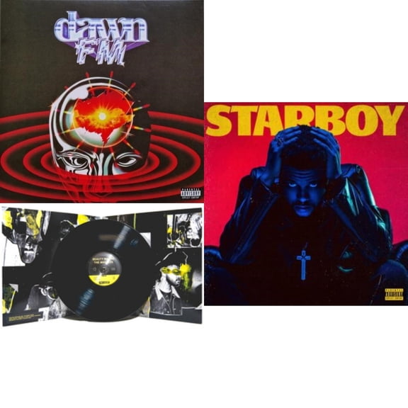 Dawn Fm (Version 2) (Translucent Silver LP Vinyl) & Beauty Behind The Madness (X) & Starboy (2LP/Translucent Red Vinyl/Gatefold)