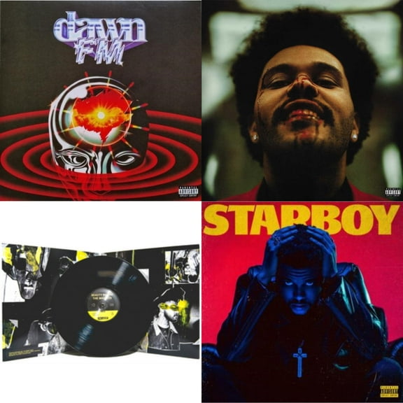 Dawn Fm (Version 2) (Translucent Silver LP Vinyl) & After Hours (X) (2LP) & Beauty Behind The Madness (X) & Starboy (2LP/Translucent Red Vinyl/Gatefold)
