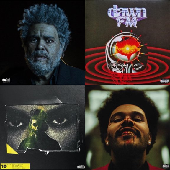 Dawn Fm (X) (2LP) & Dawn Fm (Version 2) (Translucent Silver LP Vinyl) & Beauty Behind The Madness (X) (10Th Anniversary) (Transparent Vinyl/2LP) & After Hours (X) (2LP)