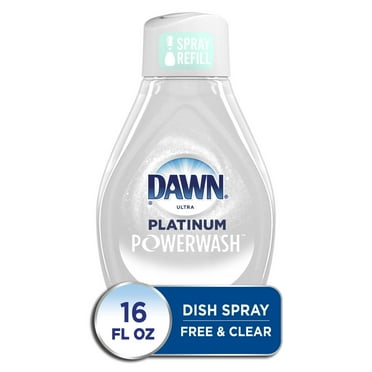 Dawn Free & Clear Power Wash Dish Spray, Dish Soap, Pear Scent Refill, 16oz