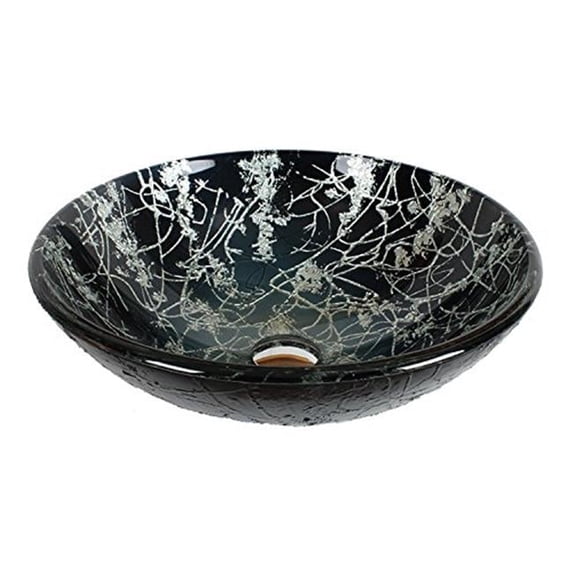 Dawn GVB81610 TempeRed Glass Handmade Vessel Sink - Drain Opening - 1-0.75 in.