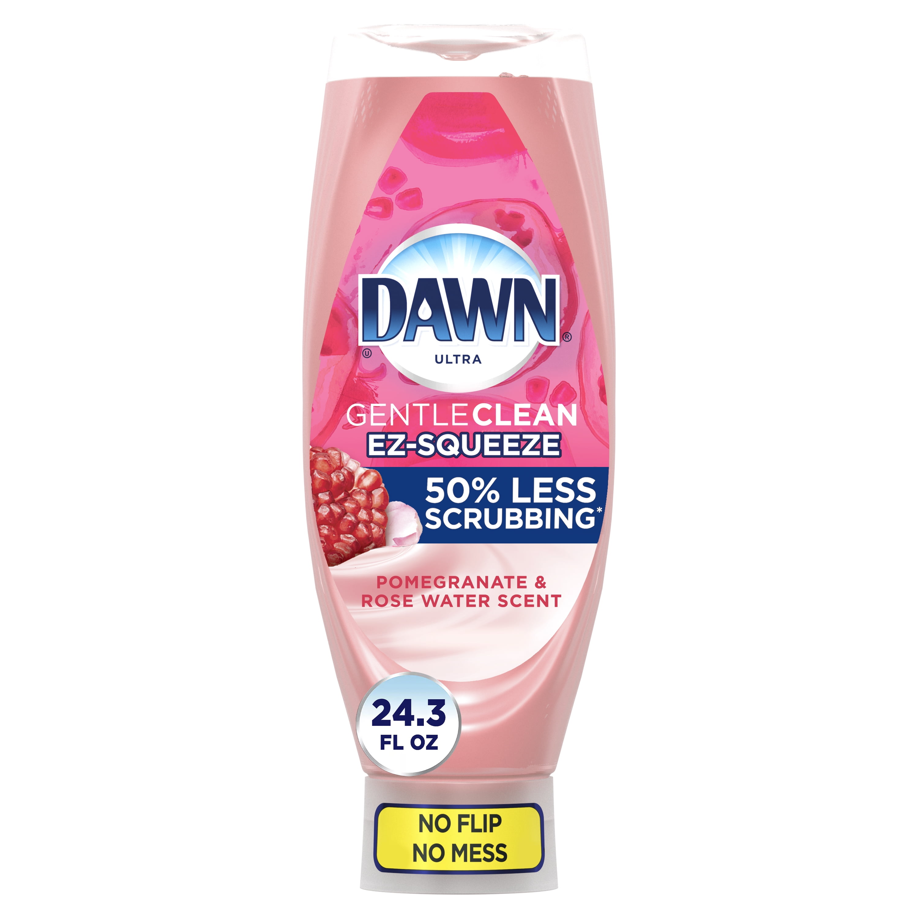 Dawn Gentle Clean EZSqueeze Dish Soap, Pomegranate Rose Water 24.3 fl