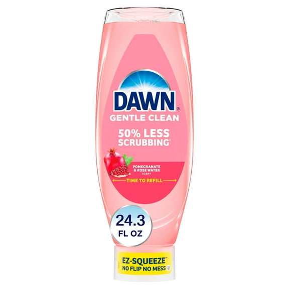 Dawn Gentle Clean EZ-Squeeze Liquid Dish Soap - Pomegranate & Rose Water - 24.3 oz- Pack of 2