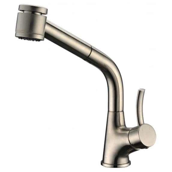 Dawn Kitchen & Bath Single-Lever Pull-Out Spray Kitchen Faucet - Brushed Nickel