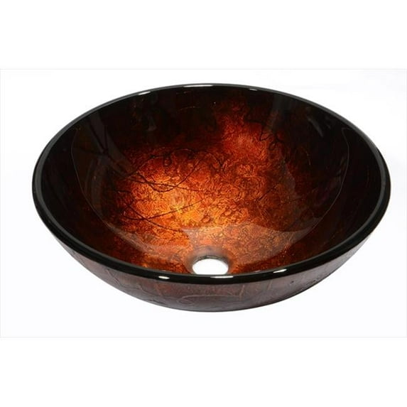 Dawn Kitchen GVB86138 Tempered Glass Wash Basin-Round Shape