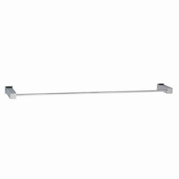 Dawn Kitchen  Square Series 24 In. Single Rail Towel Bar - Satin Nickel
