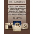 thumbnail image 1 of Dawn L. Allen, Petitioner, V. William Stanley Litsinger and Elizabeth Knapp Litsinger. U.S. Supreme Court Transcript of Record with Supporting Pleadings (Paperback), 1 of 1