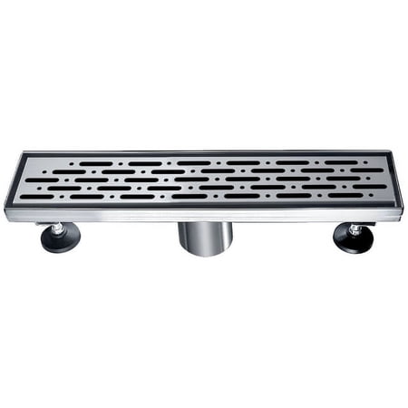 Dawn LRO050504 Rio Orinoco River Series Square Shower Drain 5"L Polished Satin